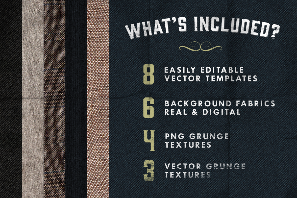Custom Vintage Clothing Labels, a Branding & Logo Template by Ian Barnard (Photo 4 of 4)