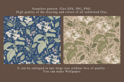 Seamless Flowers heliotrope pattern, a Pattern Graphic by Vintage (Thumbnail 3 of 16)