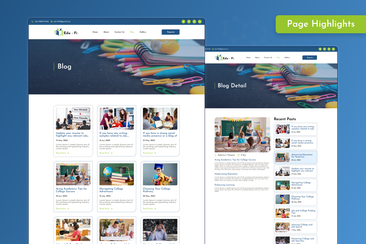 Edu-Fi - Institute Finder UI Kit, an UI Kit Template by Uptechies (Photo 2 of 3)