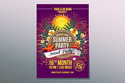 12 Summer Poster Design Template, a Flyer Template by Propylparaben (Thumbnail 9 of 11)