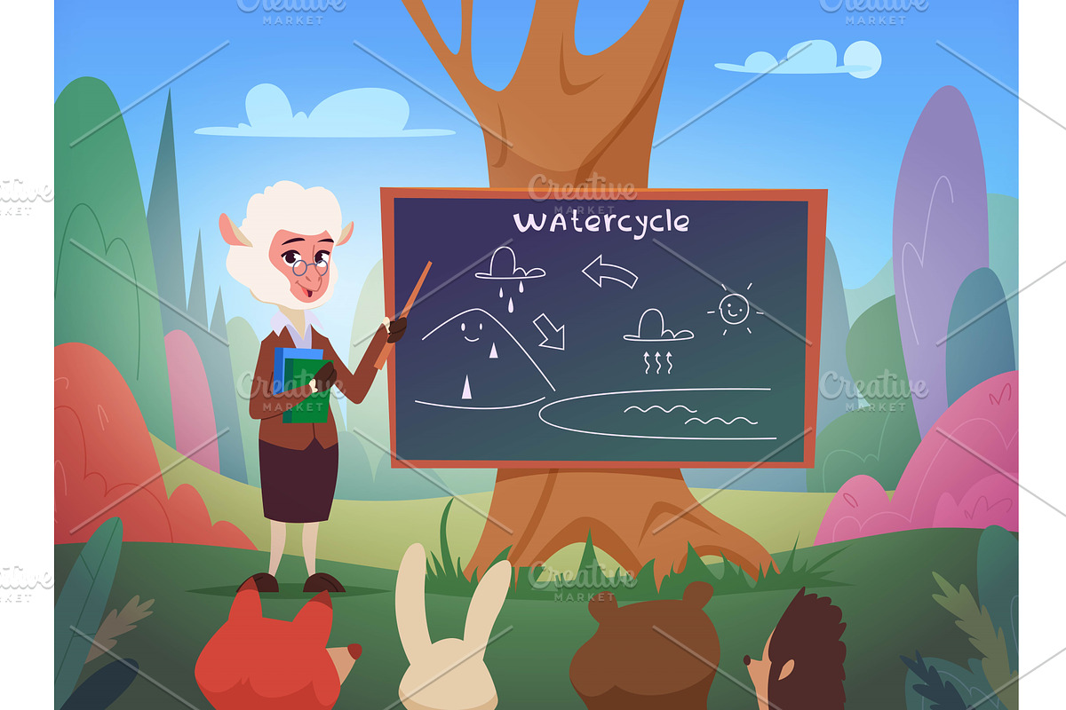 Animal teacher. Profession of, an Object Illustration by Onyx