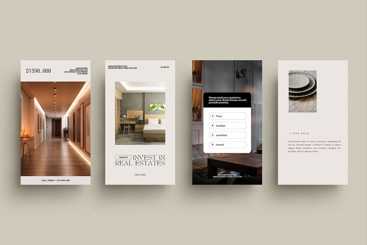 Real Estate Instagram Post + Story, a Social Media Template by Prapti Design (Photo 9 of 12)
