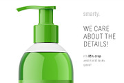 Bottle with pump mockup /transparent, a Pens & Pencil Mockup by Smarty Mockups (Thumbnail 4 of 5)