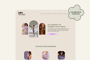 Claire -Squarespace Website Template