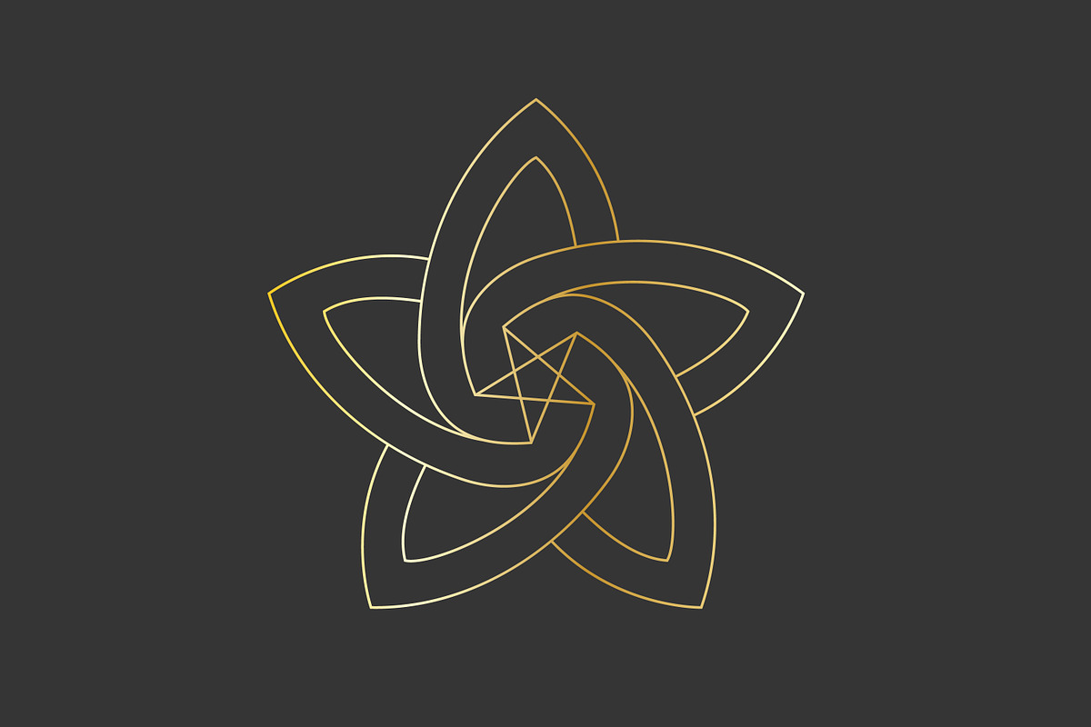 Knot Gold Star Geometric Elegant, a Branding & Logo Template by Saba Vector (Photo 2 of 4)