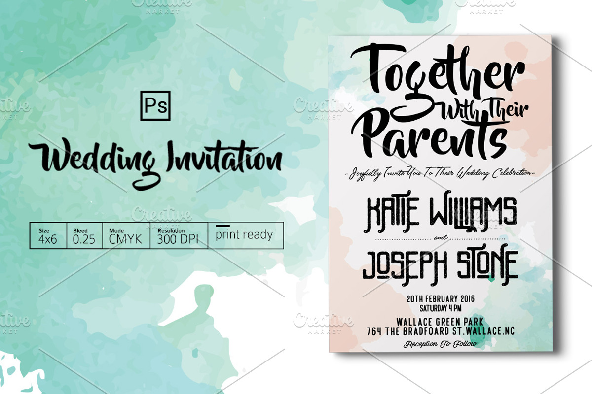 Wedding Invitation, an Invitation Template by Tiaga (Photo 1 of 3)