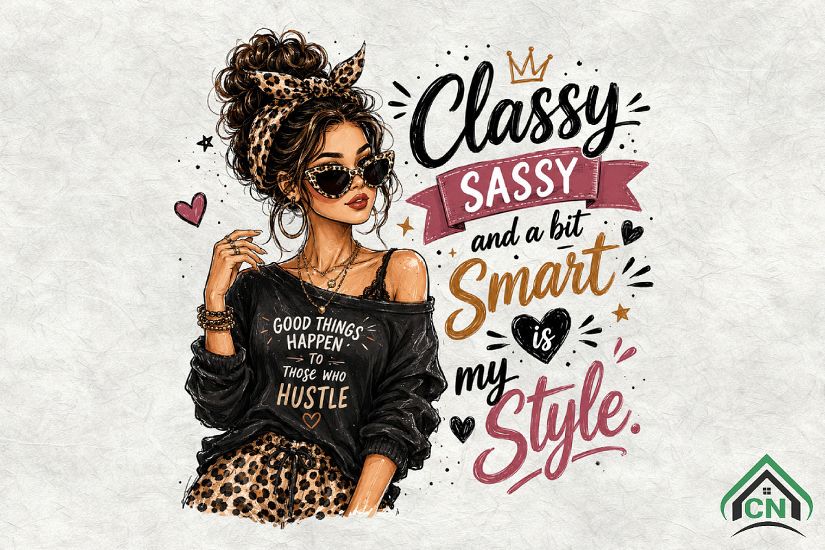 Classy Sassy and Smart PNG, a Seasonal Illustration by Craft Nest (Photo 1 of 6)