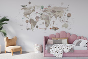 Wallpaper mockup Girl's room mockup, a Household Mockup by Hunny Badger (Thumbnail 3 of 6)
