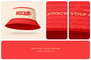 Bucket Hat Mockup Set, a Hat Mockup by Country4k (Thumbnail 3 of 4)