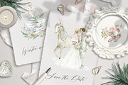 Winter celebration - watercolor set, an Animal Illustration by long summer (Thumbnail 8 of 19)