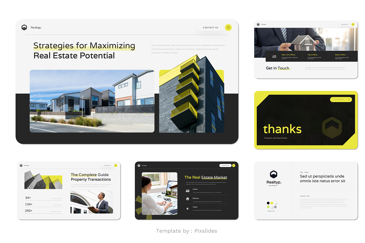 Property and Real Estate PowerPoint, a Presentation Template by Pixslides (Photo 4 of 4)