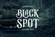 Black Spot Vintage Display Font, a Serif Font by vatesdesign (Thumbnail 1 of 9)