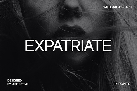 Expatriate Sans Serif Font, a Sans Serif Font by UICreative