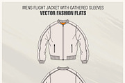 Mens Flight Jacket Fashion Flat, an Illustration by VECFASHION (Thumbnail 5 of 5)