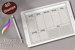 Brush DIY Digital Planner Procreate