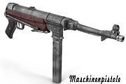 Submachine gun MP40, an Object 3D Model by AndrewWhite (Thumbnail 1 of 25)