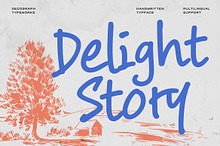 Delight Story – Handwritten Font