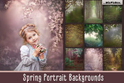 Spring Portrait Backgrounds, a Wallpaper Graphic by MixPixBox (Thumbnail 1 of 10)