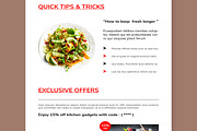 Food Email News Letter Layout, an UI Kit Template by MightyDesign (Thumbnail 4 of 8)