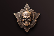 Police / Army / Sheriff Metal Badges, an Object Graphic by Hyperpix Productions (Thumbnail 7 of 21)