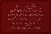 Refined Stitch Vintage Script Font, a Script Font by AnMark (Thumbnail 8 of 14)