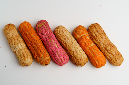 colorful cookies butter eclair