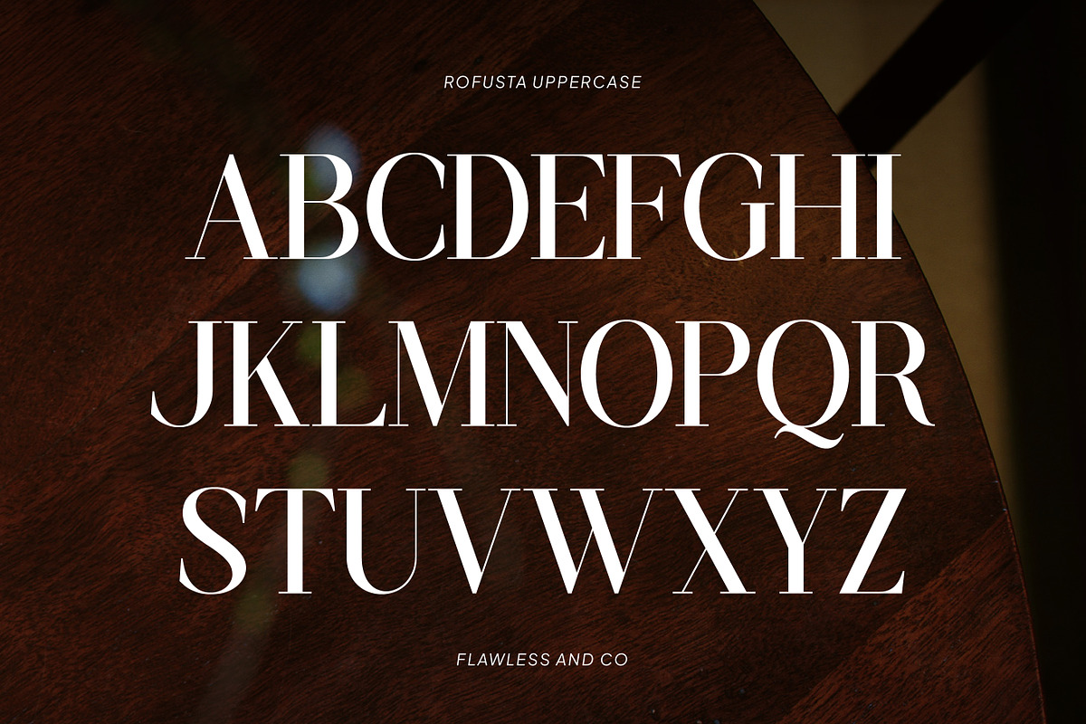 Rofusta - Elegant Stylish Serif Font, a Serif Font by Flawless And Co (Photo 6 of 12)