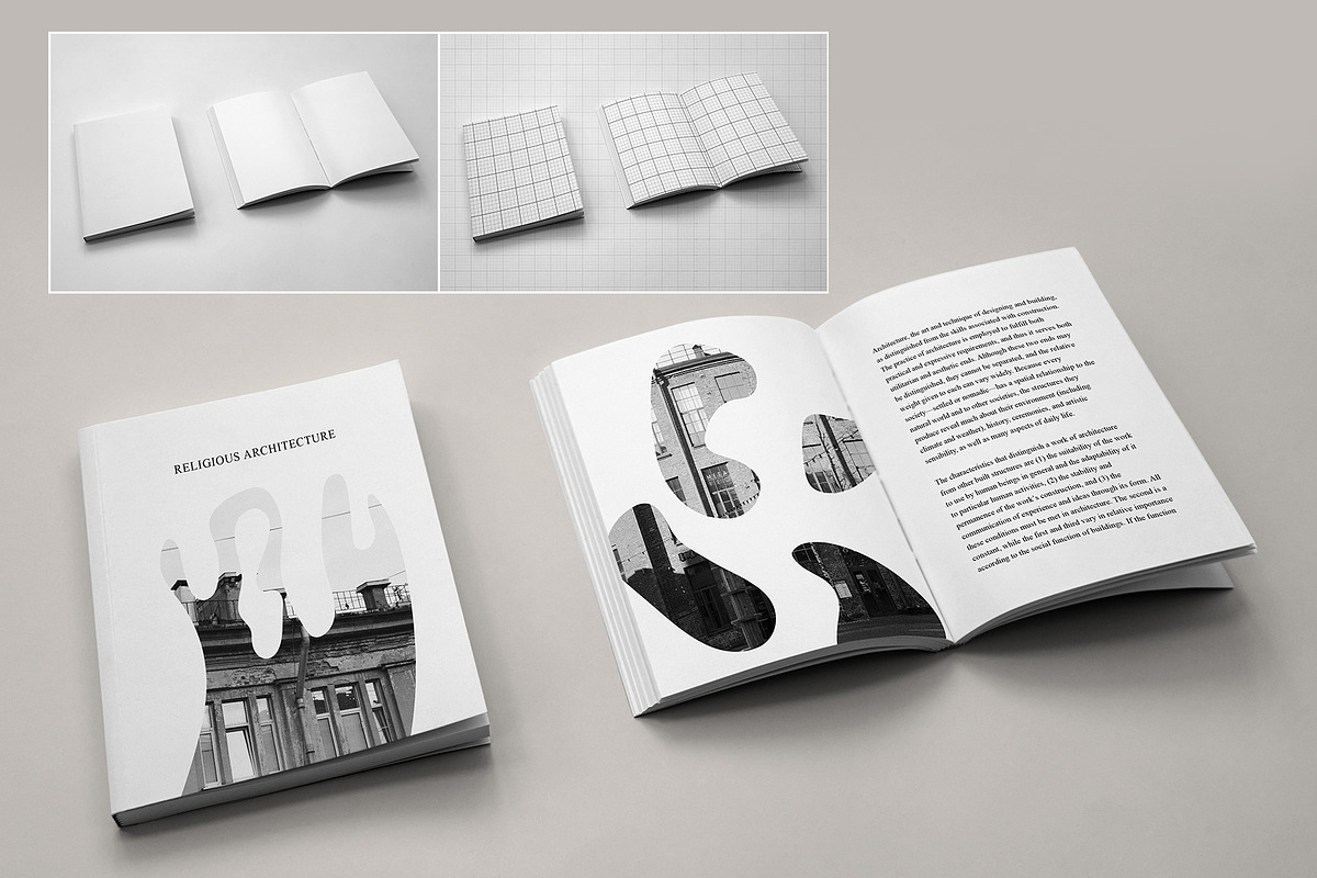 Magazine, Book Mockup Set, a Books & Magazine Mockup by bazarova (Photo 10 of 16)