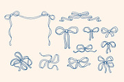 Frames & Bows Procreate Stamps, a Brushes & More by Veronika Gotovceva (Thumbnail 6 of 7)