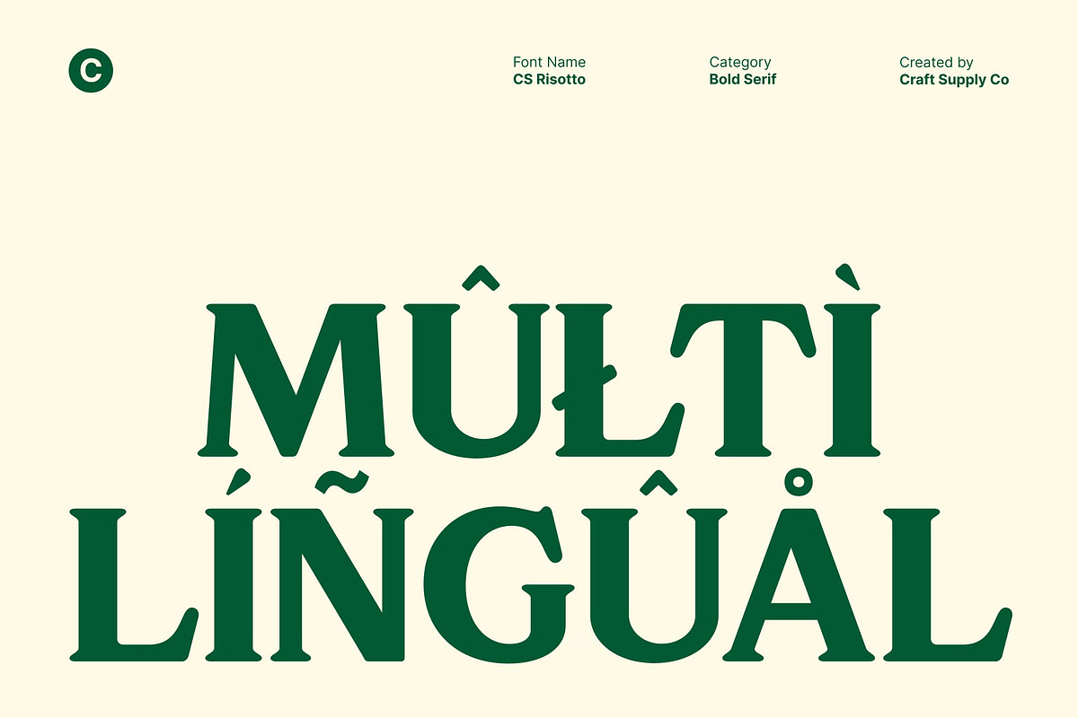 CS Risotto – Retro Serif Font, a Serif Font by Craft Supply Co. (Photo 6 of 8)