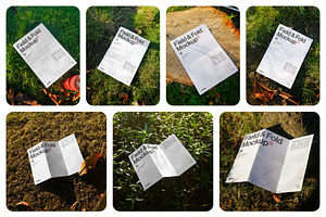 Field & Fold Print Mockup Bundle