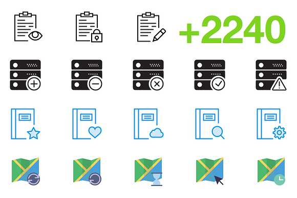 SMASHICONS - 2240+ Interaction Icons preview 6