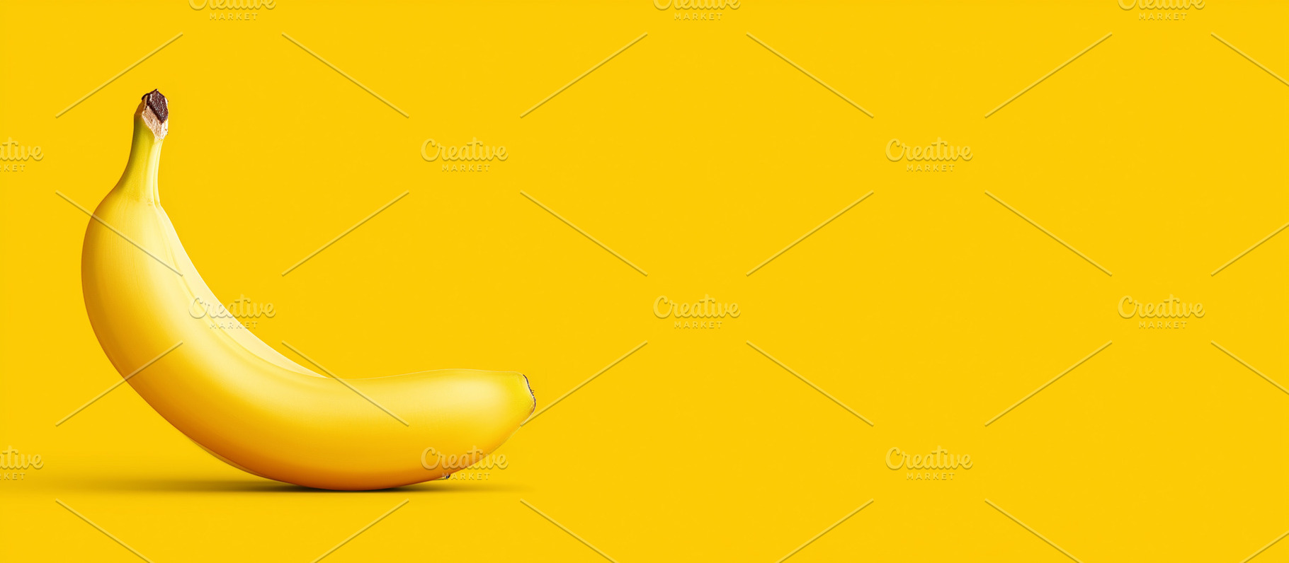 Ripe yellow banana isolated on, a Food & Drink Photo by MistyDay