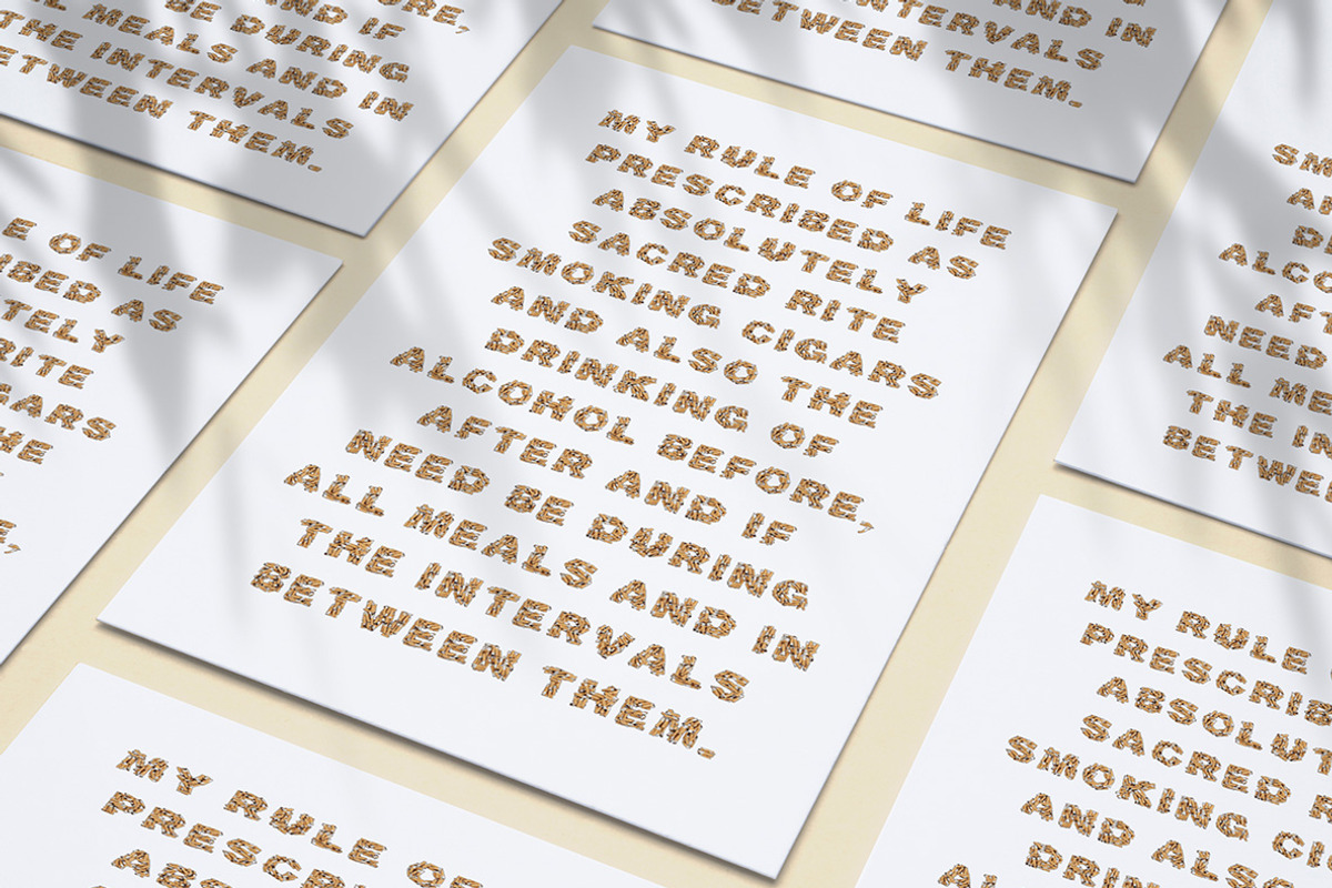 Cigarette Butt Font, a Font by Handmadefont (Photo 8 of 9)