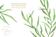 Leafy Watercolor Wedding Invitation, an Invitation Template by Love Design (Thumbnail 7 of 7)