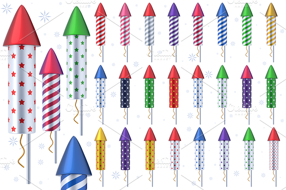 Fireworks Rockets 3D