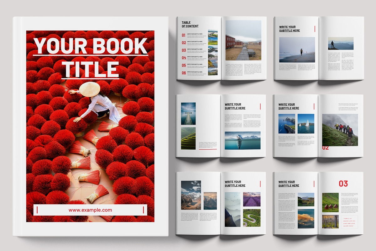 Book Title Magazine Template, a Magazine Template by ContestDesign (Photo 1 of 3)
