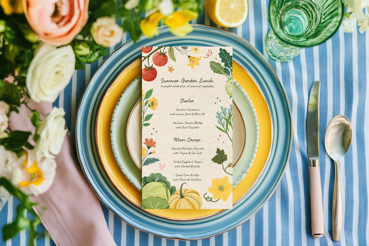 Whimsical Vegetables kit, an Object Graphic by Polli Deeva (Photo 2 of 15)