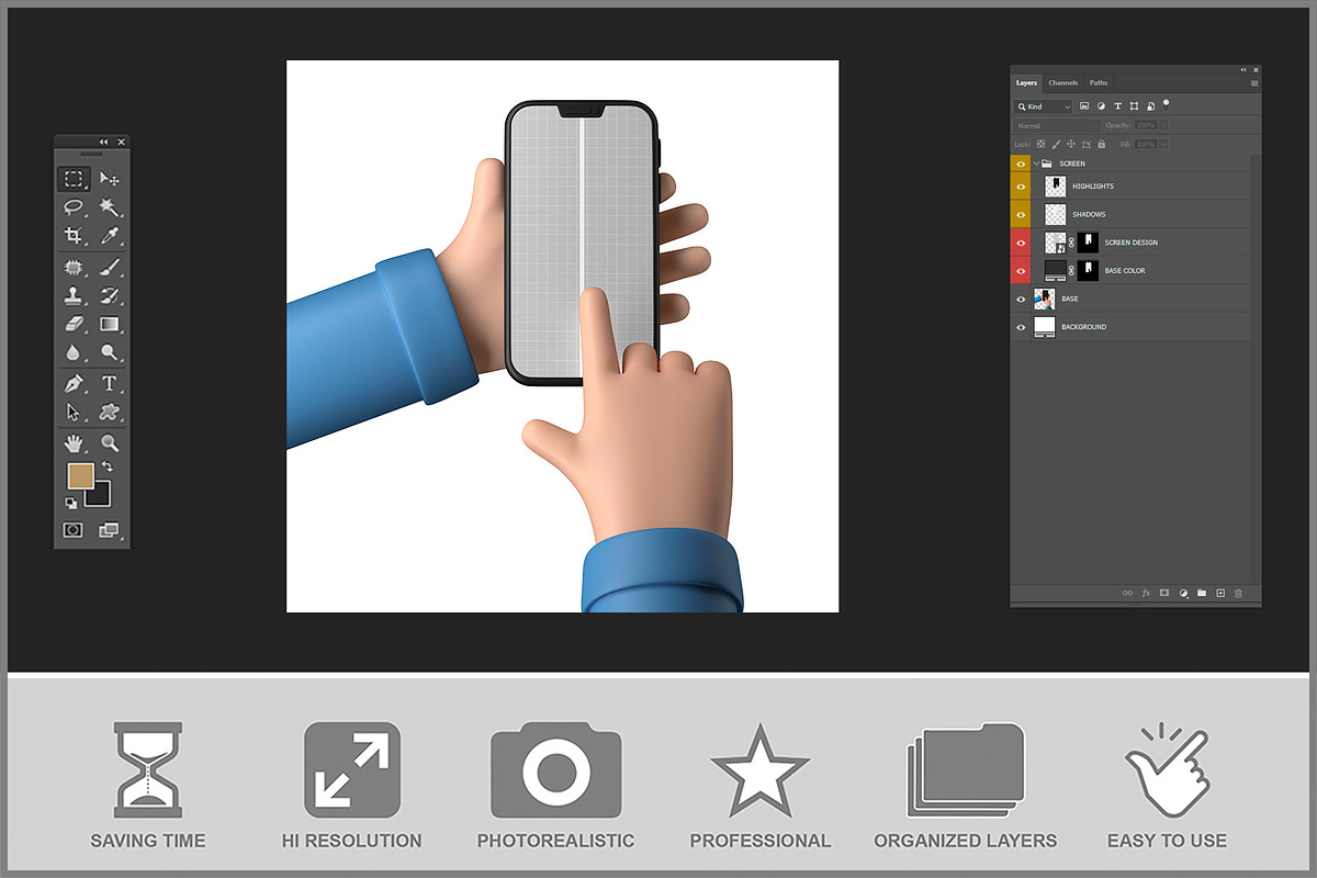 Device Cartoon Mockups, a Mockup by Bruno's Shop (Photo 2 of 3)