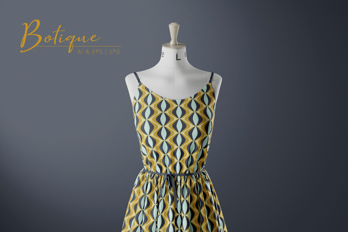 Retro Vibes Vector Patterns, a Pattern Graphic by Jennadesigns (Photo 5 of 13)