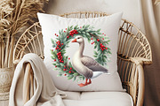 Christmas Geese Clipart, an Illustration by Pixels.Craft (Thumbnail 7 of 7)