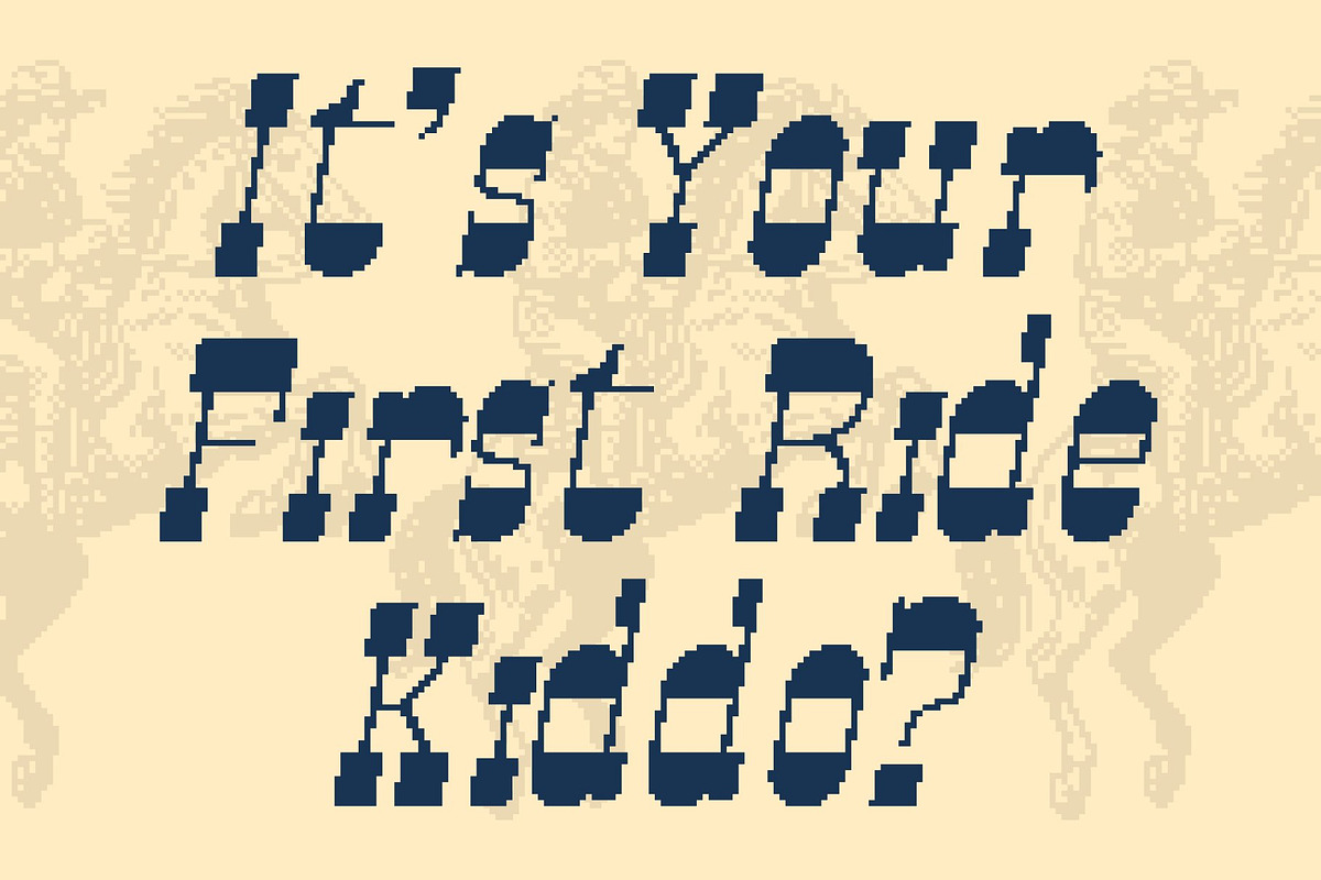 CS Belting Pixel, a Slab Serif Font by Craft Supply Co. (Photo 3 of 8)
