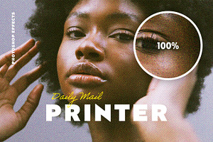Daily Mail Printer Photoshop Effects, a Layer Style Add-On by pixelbuddha.net