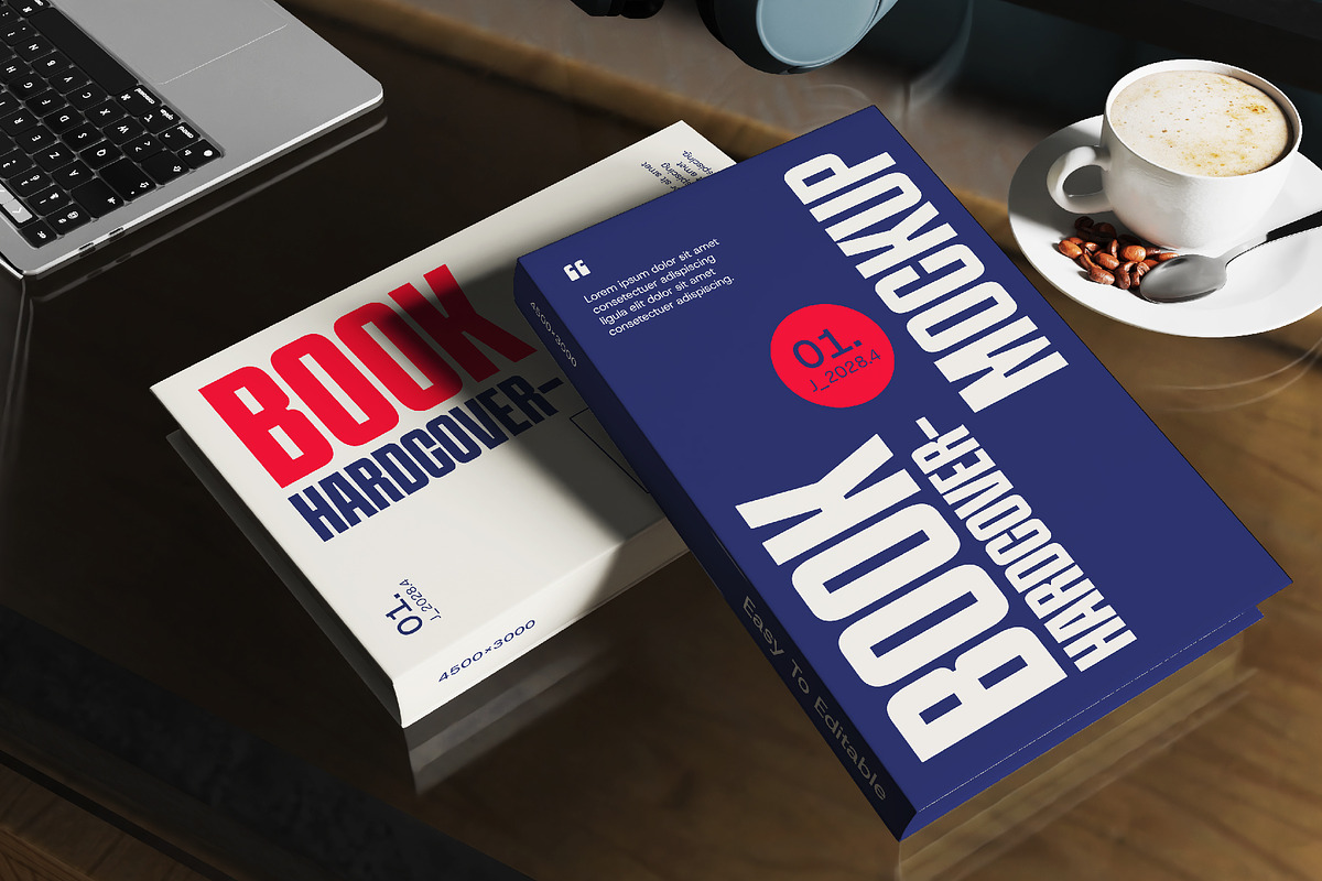 Hardcover Book Mockup, a Books & Magazine Mockup by herutage (Photo 3 of 4)