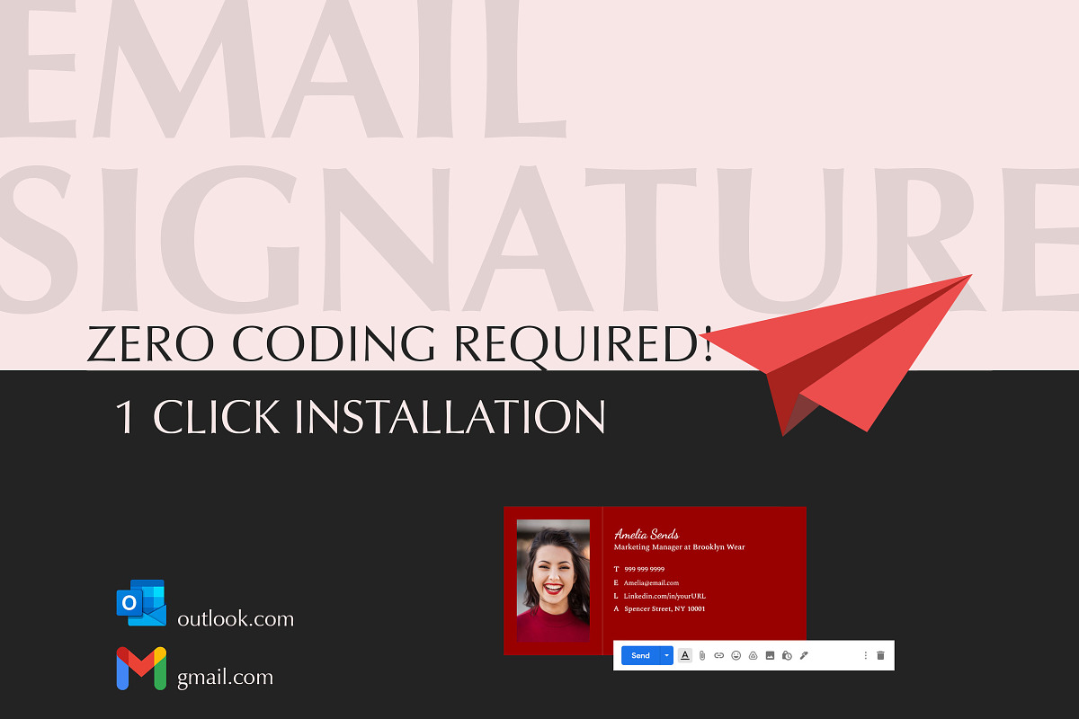 Creative Email Signature Template, a Social Media Template by Career Canvas (Photo 3 of 4)