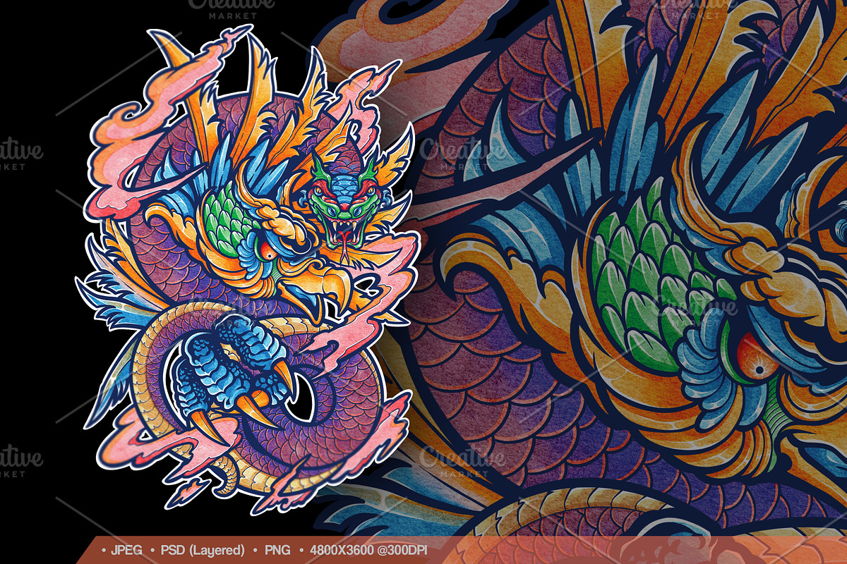 Watercolor Heroes & Demon Part 02, an Illustration by NStudio (Photo 5 of 6)