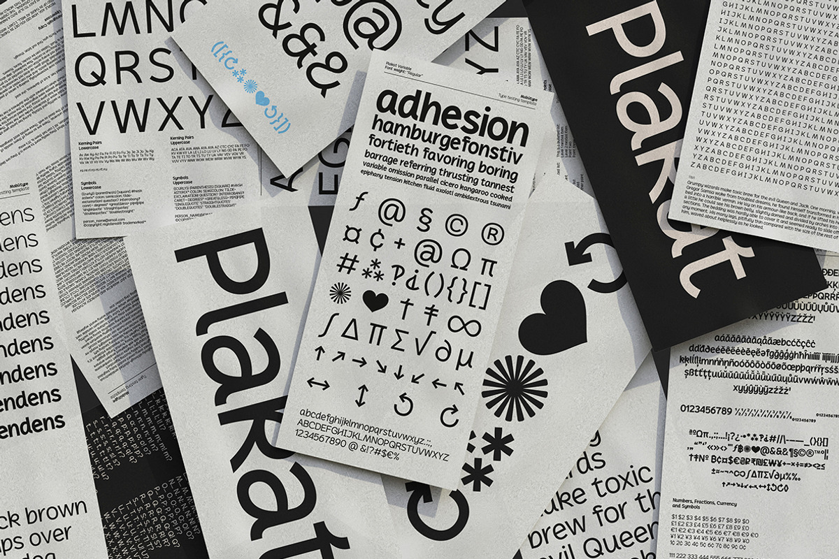 Plakat Variable Family, a Sans Serif Font by Mabütype (Photo 4 of 11)