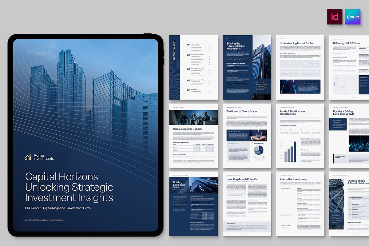 Ebook / Digital Brochure Template, a Brochure Template by BrandPacks (Photo 1 of 6)