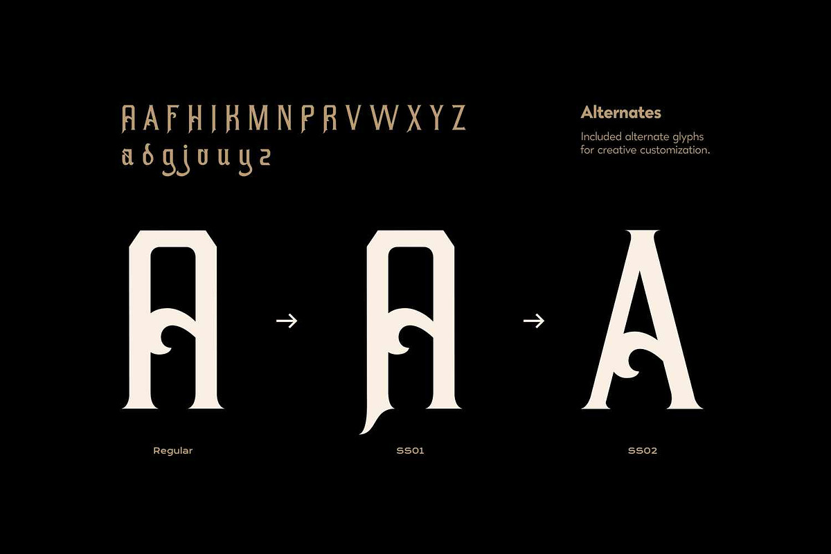 Kafehoc - Modern Blackletter Font, a Blackletter Font by Imoodev (Photo 3 of 5)