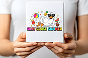 Silly Goose Funny Summer PNG, an Illustration by CraftArtStudio (Thumbnail 2 of 4)